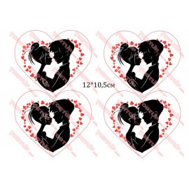 Вафельна картинка Love 077